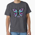 Semicolon Butterfly (Black) by AIDcares