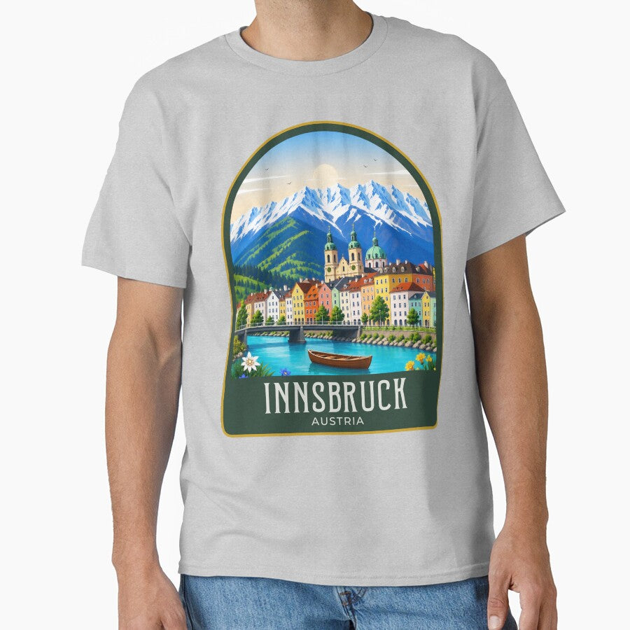 Innsbruck Vintage Travel Illustration by HomeLivingCo