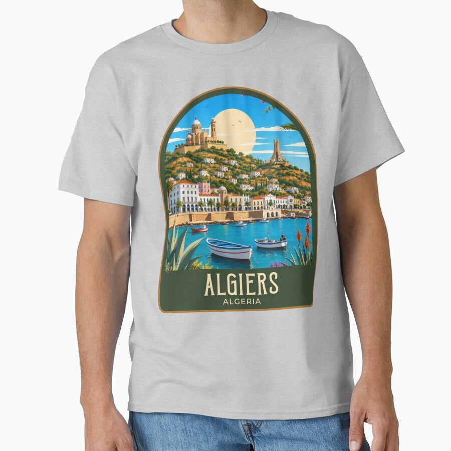 Algiers Vintage Travel Illustration by HomeLivingCo