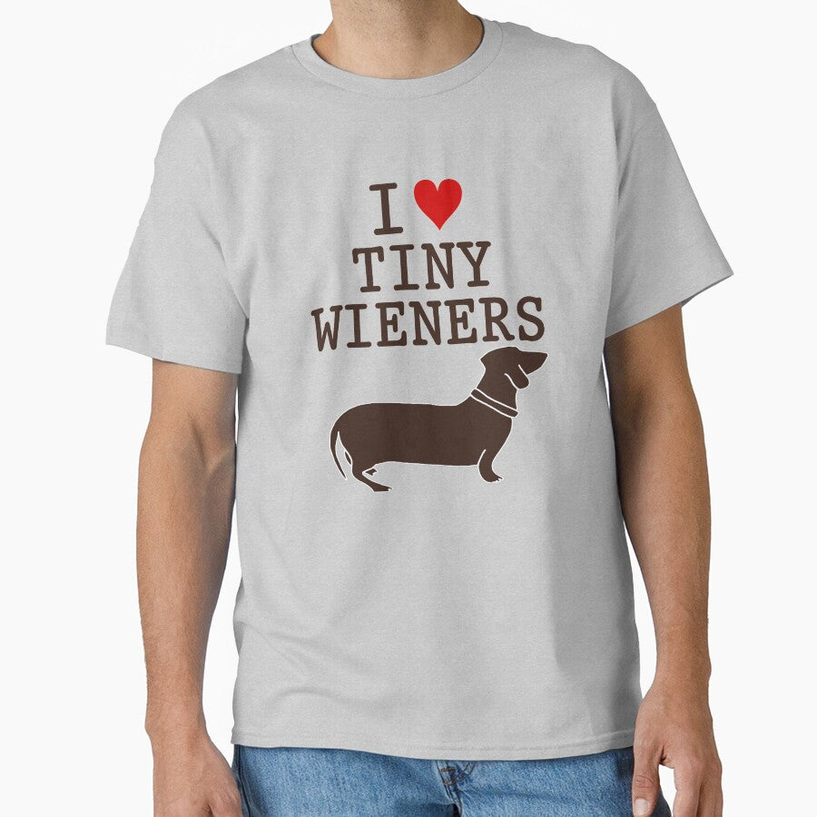 I Love Tiny Wieners Funny Dachshund Dog by kiwi91