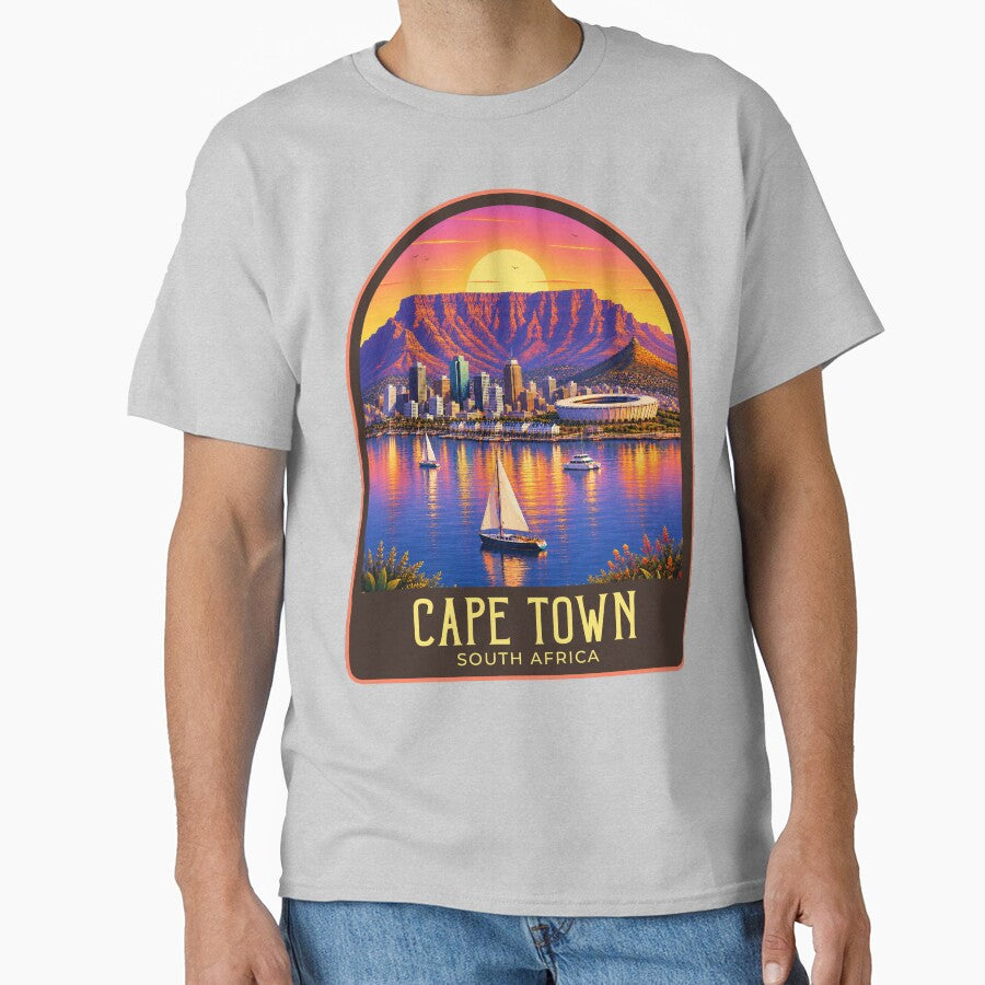 Cape Town Vintage Travel Illustration by HomeLivingCo