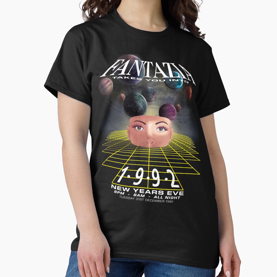Fantazia New Years Eve 91 Remastered T-Shirt by Wasted-Clothing