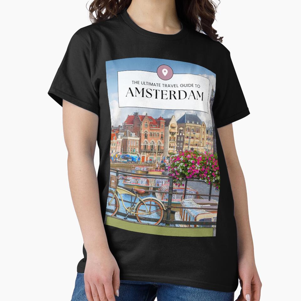 Travel Guide to Amsterdam Travel Poster by TeeGeeTees
