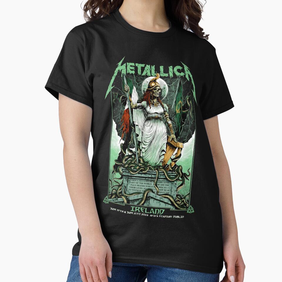 Ireland Heavy Metal Concert Skull Tour Shirt by MOUL-TMER