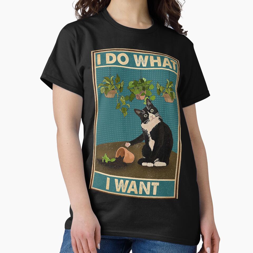 Tuxedo Cat Gardening Funny Quotes by Douglafa