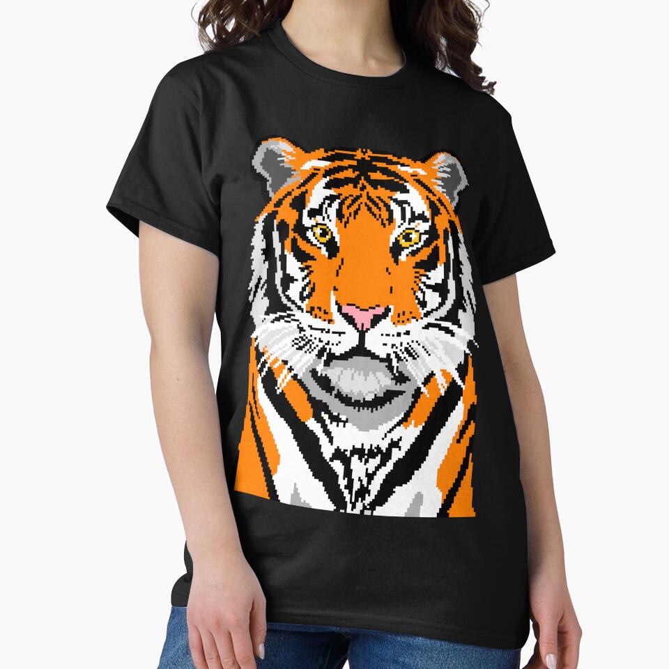 Wild Tiger Pixel Art by LilSeashell
