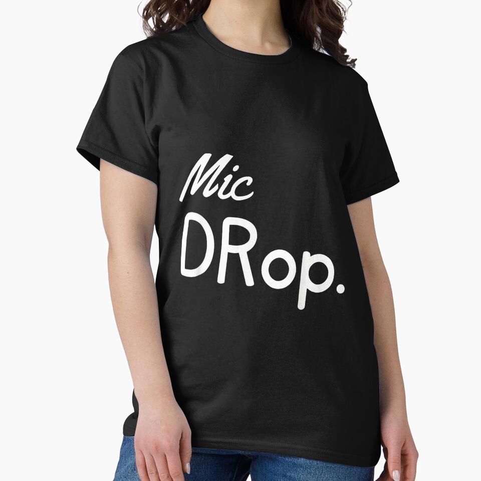 Family Matching Mom Dad Men Women Mic Drop by AnnUWatts