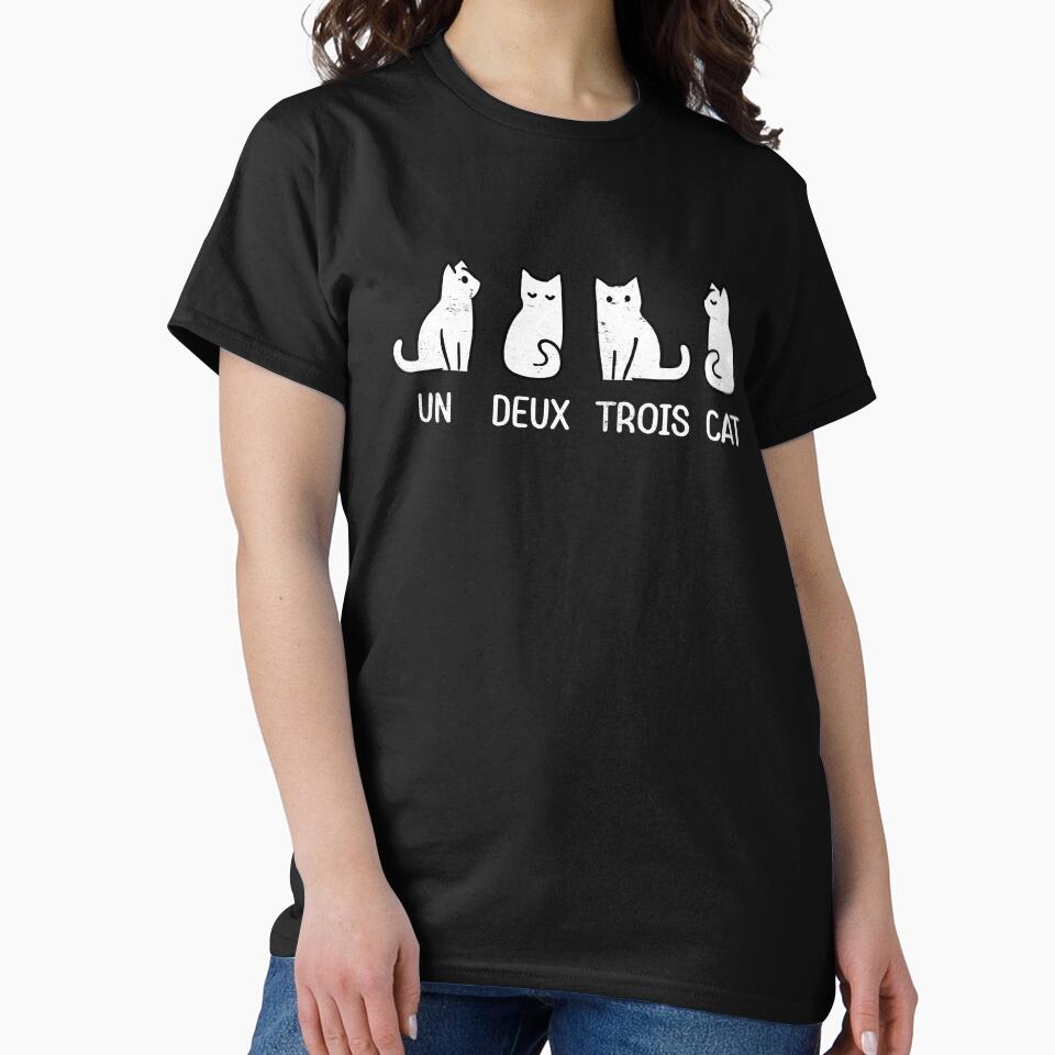 un deux trois cat,funny gift for cat lovers by loka-Art