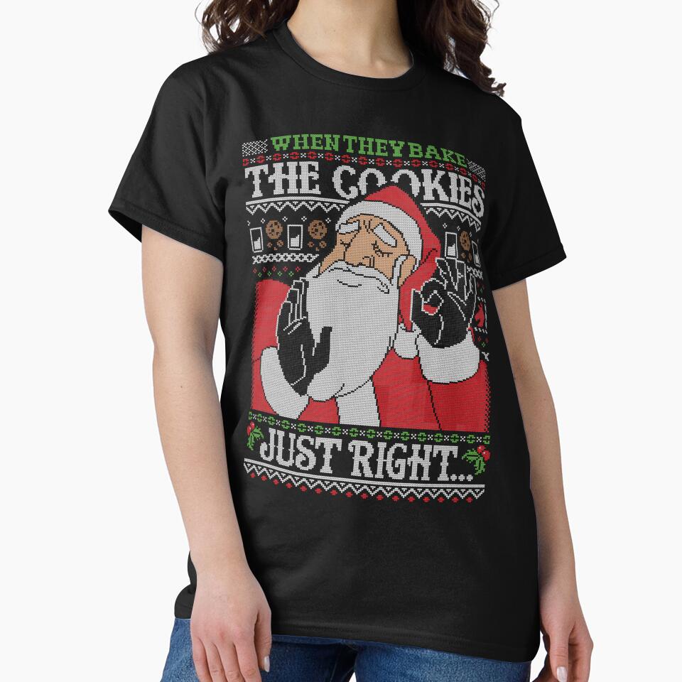 Holiday Cookie Perfection Santa Claus by Teepographystore