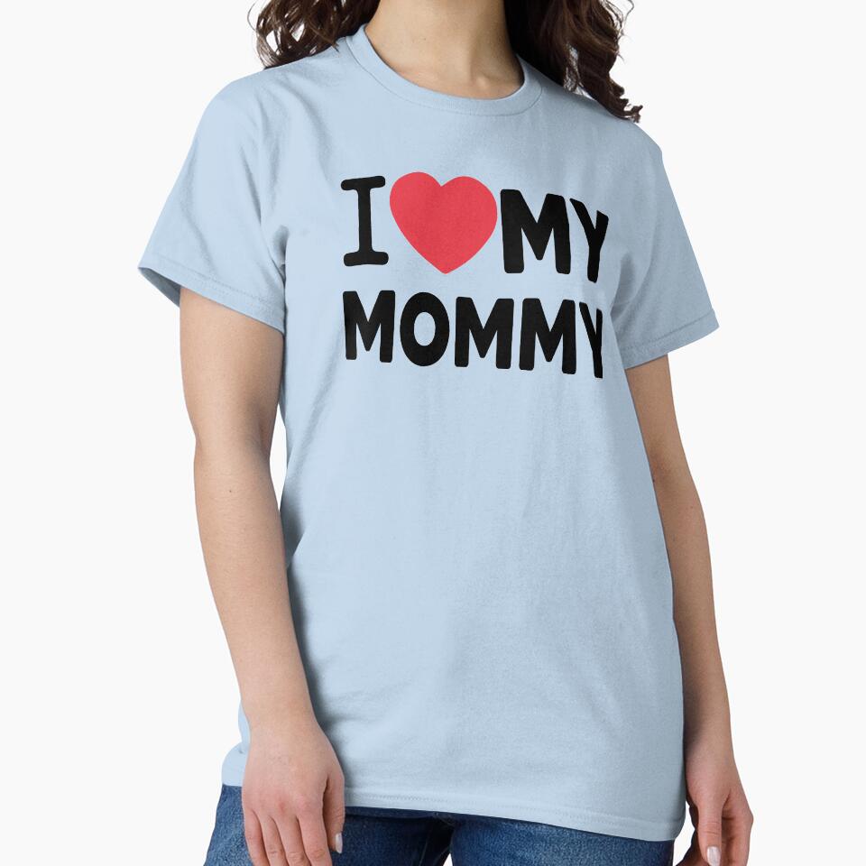 I Love My Mommy Family Love Heart Gift by Heddar Badreddine