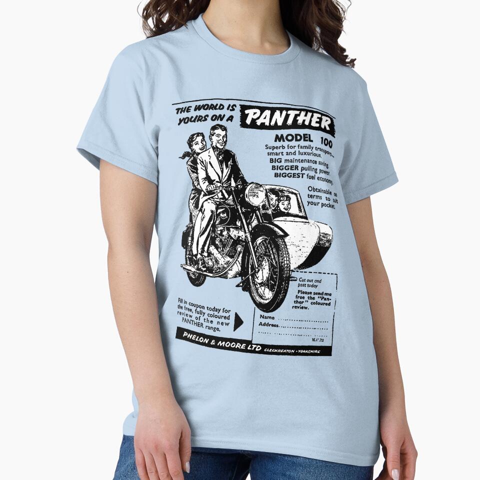 PANTHER MOTORBIKE AND SIDECAR - ADVERT by ThrowbackAds