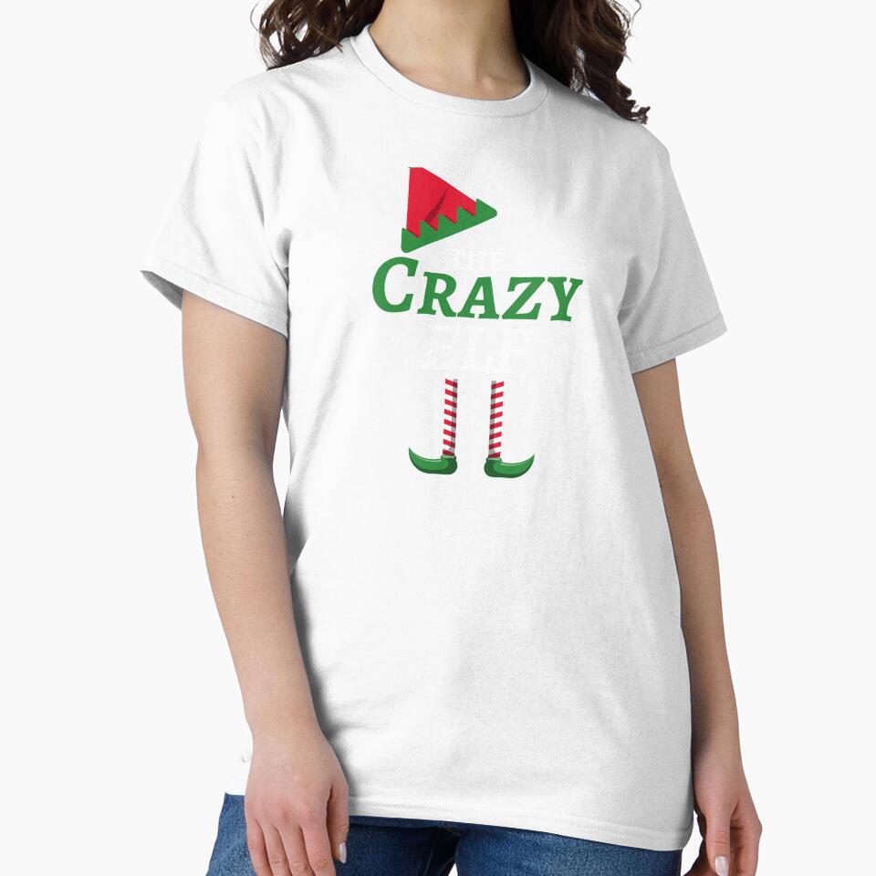 The Crazy Elf matching family Christmas by HolidayTees