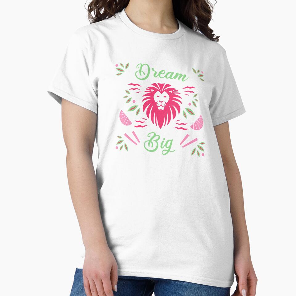 Dream Big Pink Lion Chill by Michael Schmidt