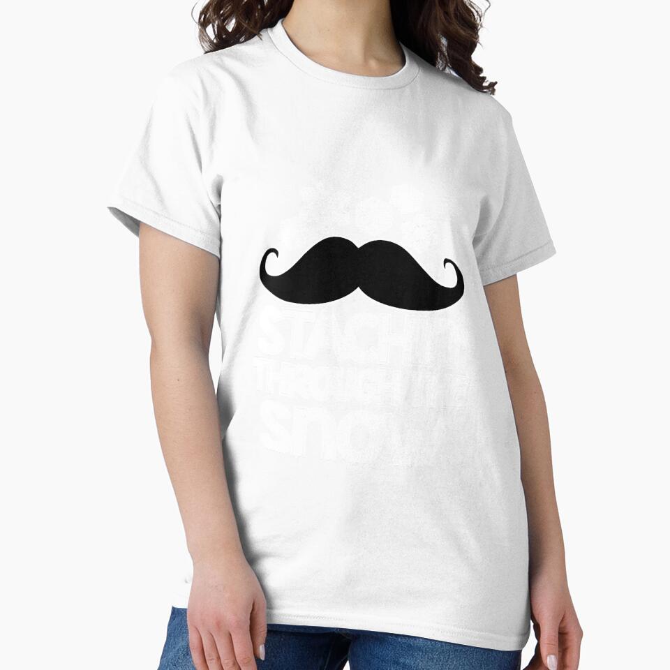 Stachin Mustache Through The Snow by YesterDayCheck