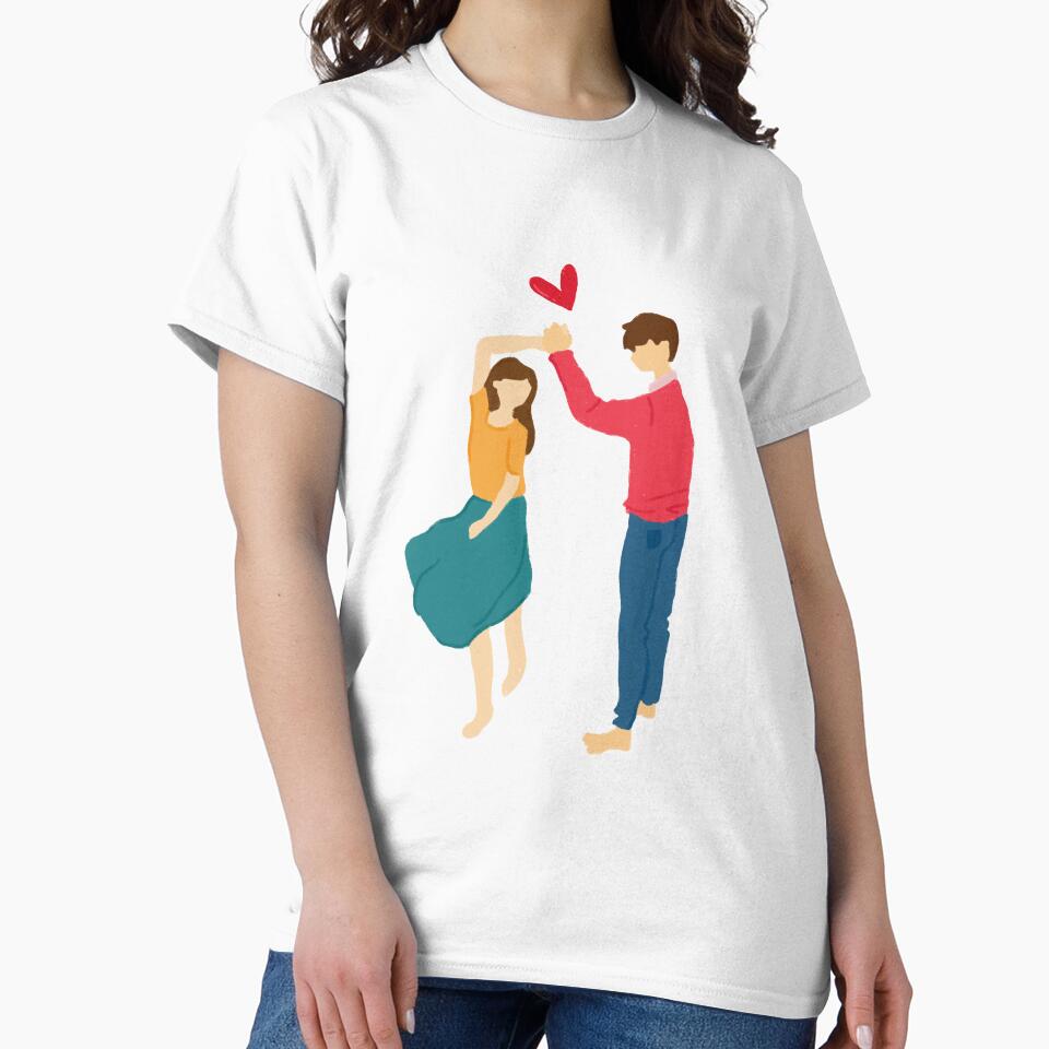 Dancing cute couple Illustration by Cosmodoody