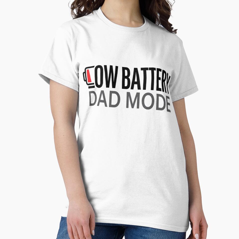 Low Battery Dad Mode Gifts | Funny Parenting Gift by Roslet