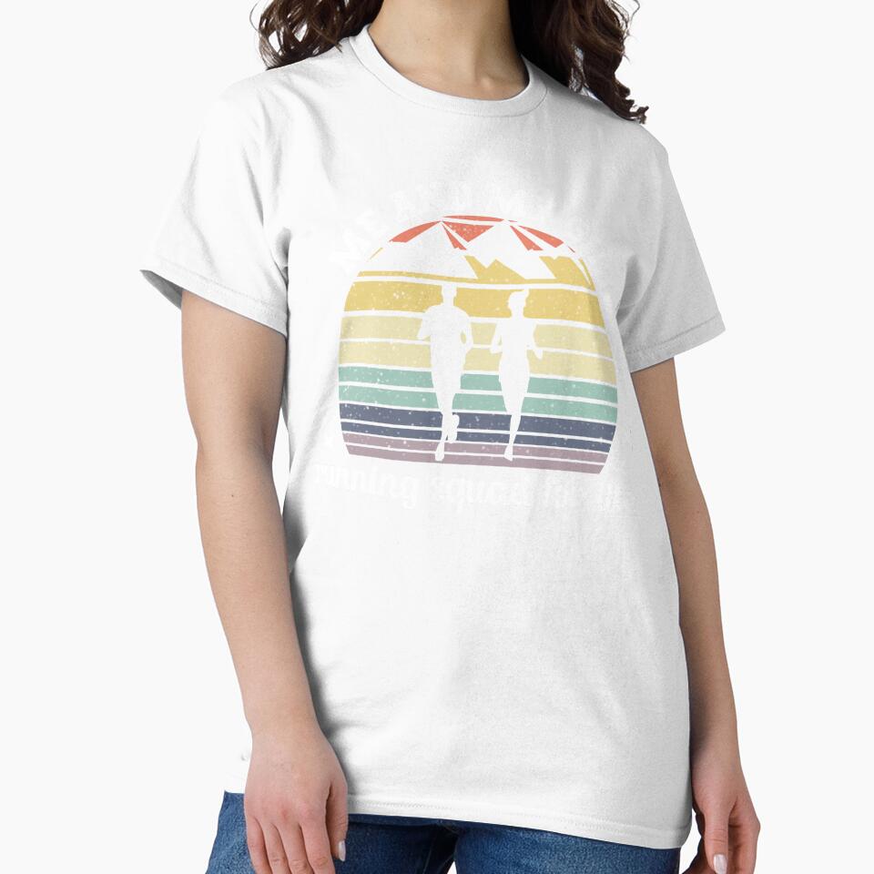 Vintage Sunset Summer Me & My Girl Running Squad Matching Couple - Black by PearlMoonGrapes