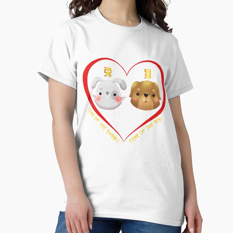Year Of The Rabbit And Year Of The Dog Couples Cute Chinese Zodiac Animals by Karry-Pat