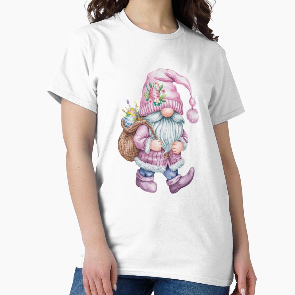 funny easter dwarf with pink clothes and a sack of eggs ,Happy Easter,Easter Humor,Easter Day,funny easter design by Expressions-Sel