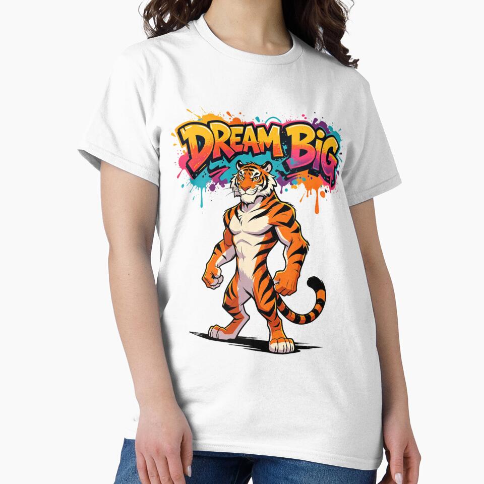 Dream Big Tiger Graffiti Style by LINSSEX Style • Urban & Sport Streetwear