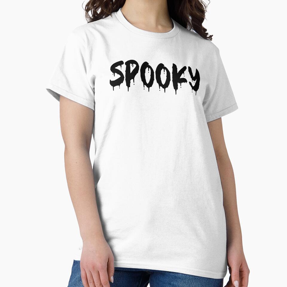 BLACK ON WHITE SPOOKY BLOOD DRIP by RomeArtCo