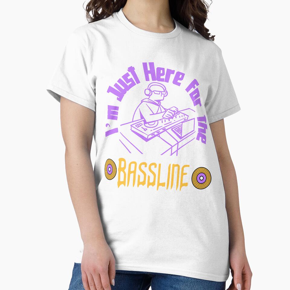 Bassline Vibes Unisex Hoodie - I'm Just Here for the Bassline - Festival Music by UsandCoDesigns