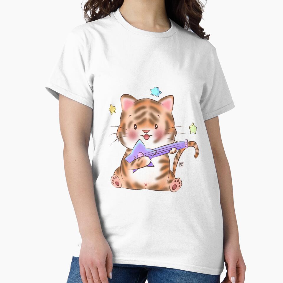 Cute tiger | tiger lover - tiger star guitar by FennyWijayaMomo