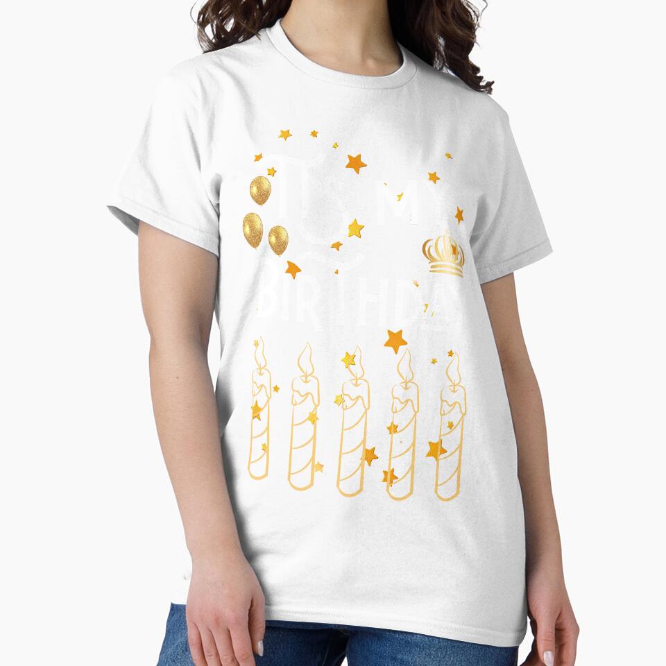It’s My Birthday Design – Red & Gold Birthday Celebration Crown & Candles by Mona-kewana