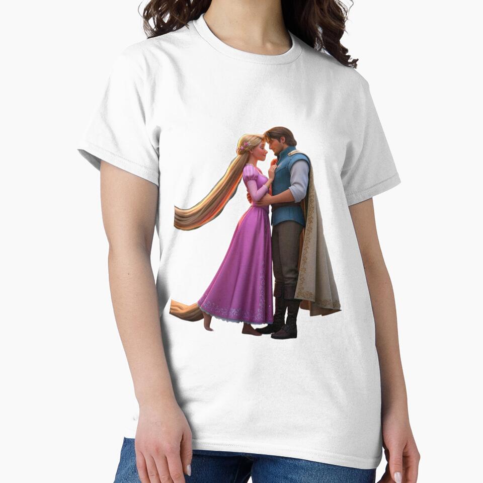Romantic Princess Couple Sticker PNG | Fairytale Love Cartoon Design by ashwin131