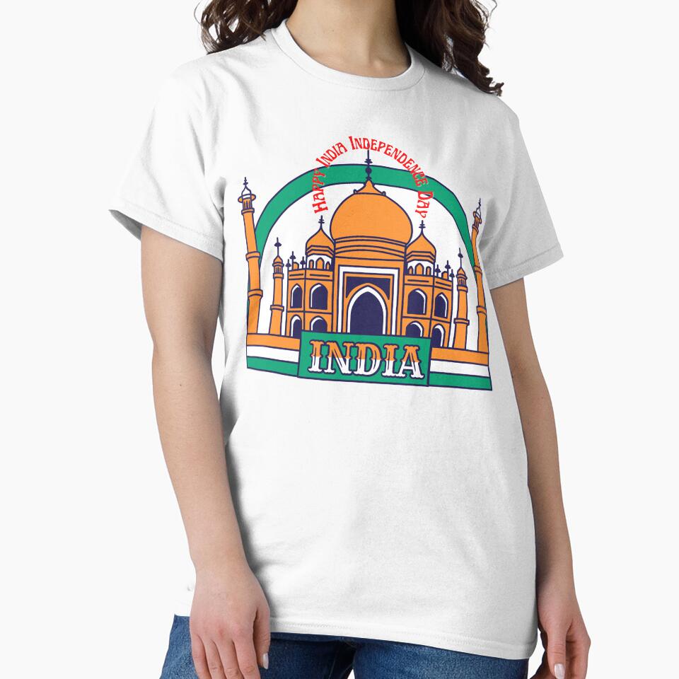 Happy Independence Day India 2021 Retro Taj 75th Independence Day by JumboExclusive