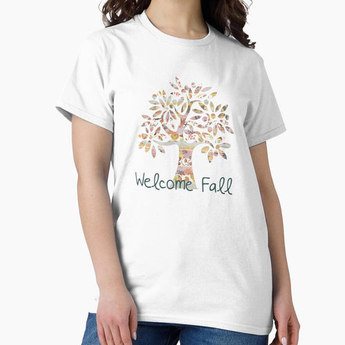"Welcome Fall" Leafy Tree by TabbysShop