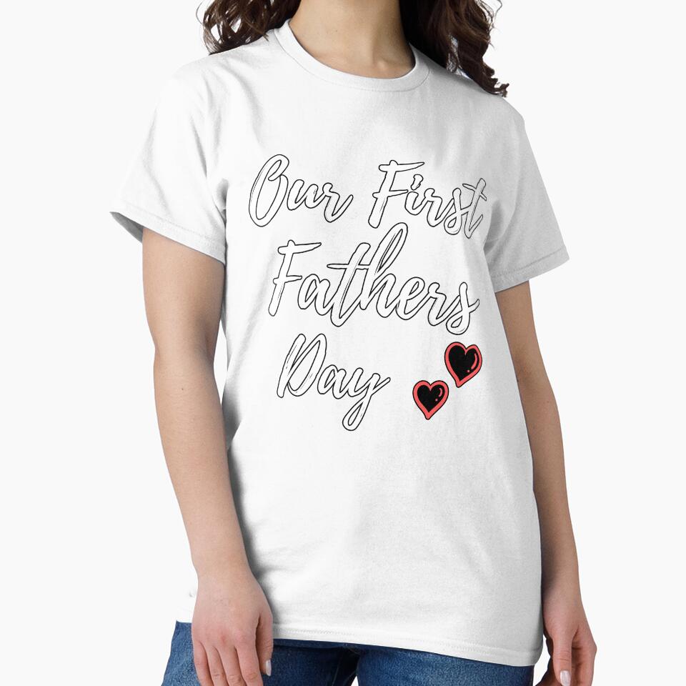 Our First Fathers Day Father Son Matching Shirts Father Daughter Gift for Father's by tsse