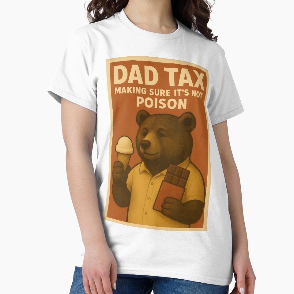 Dad Tax - Retro Vintage Bear by VVoodpecker Design