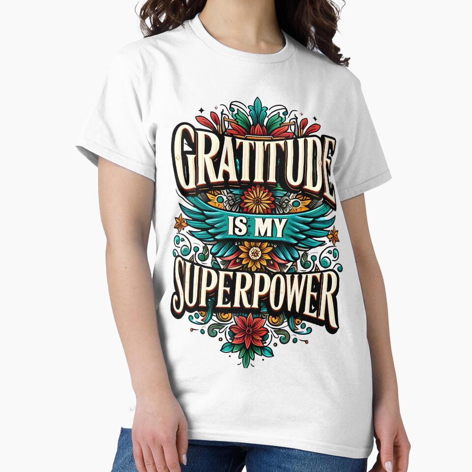 gratitude is my superpower, typography by maxmaj