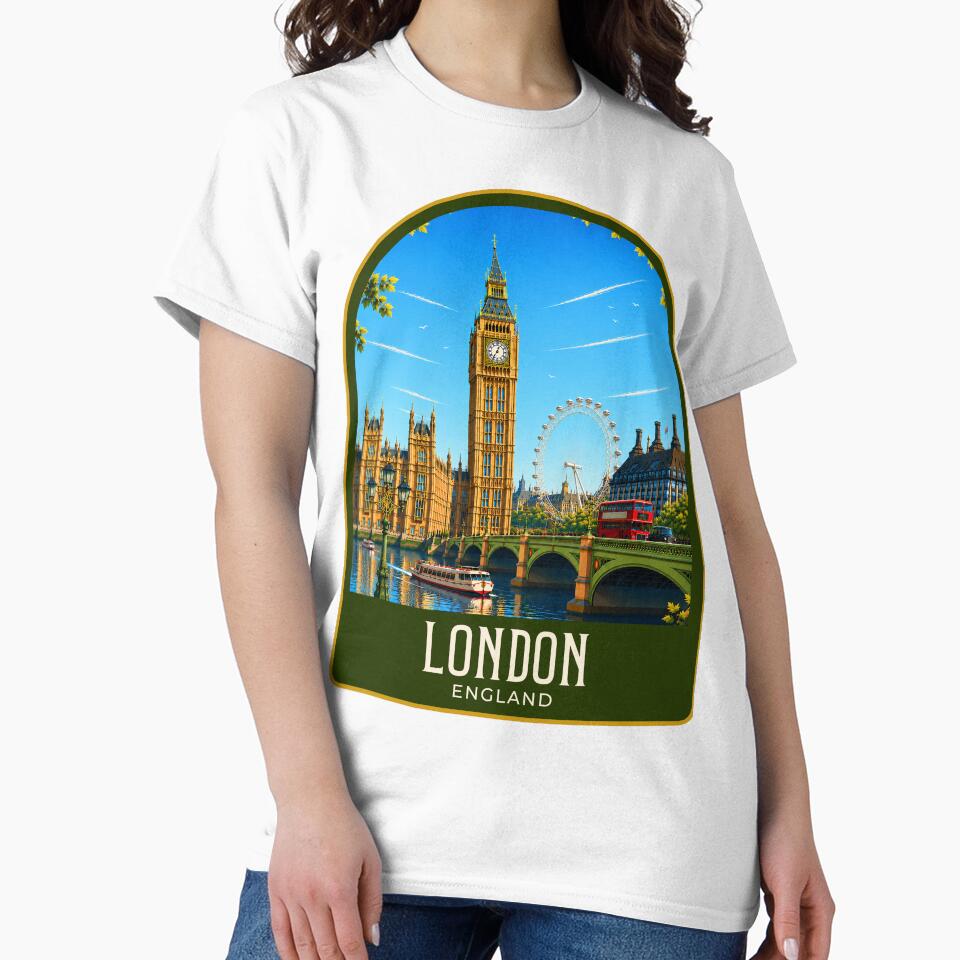 London Vintage Travel Illustration by HomeLivingCo