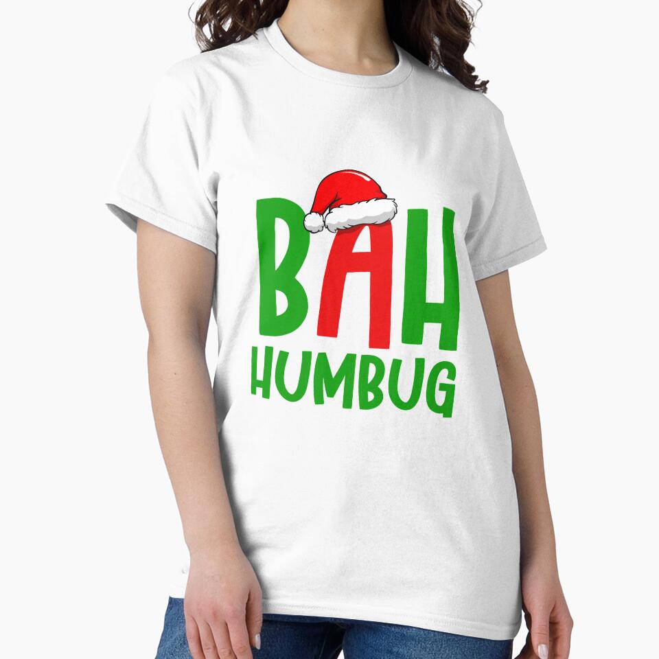 Christmas Bah Humbug Santa Hat Christmas Party Outfit by Leslie Smith