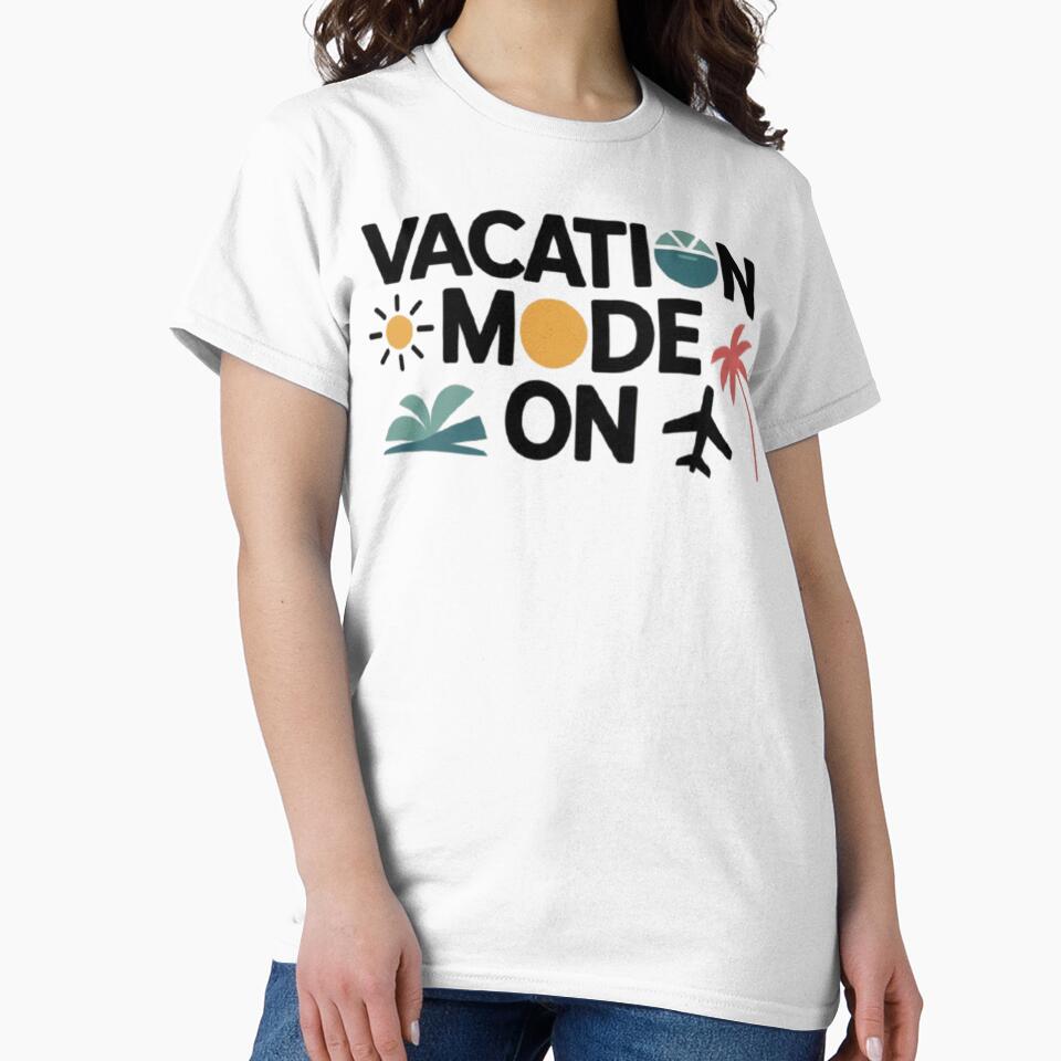 Vacation Mode On Tropical Travel Summer Design by KomalArtStudio
