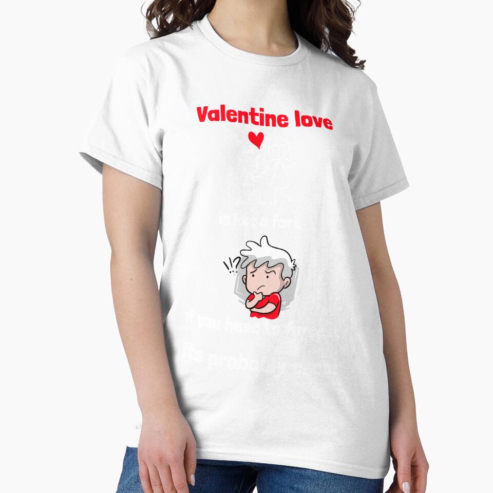 Funny Valentine Fart Joke by TrilbyTeeShop