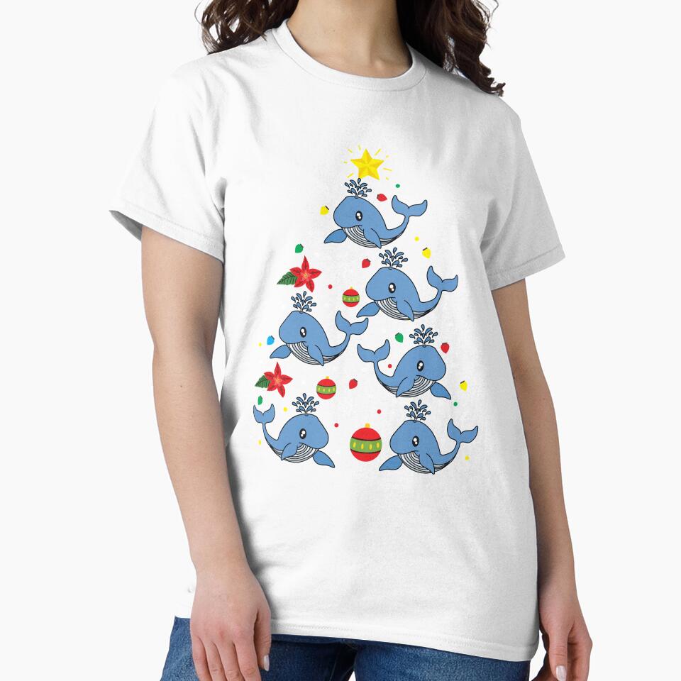 Whale Christmas Ornament Tree by rafaeltto