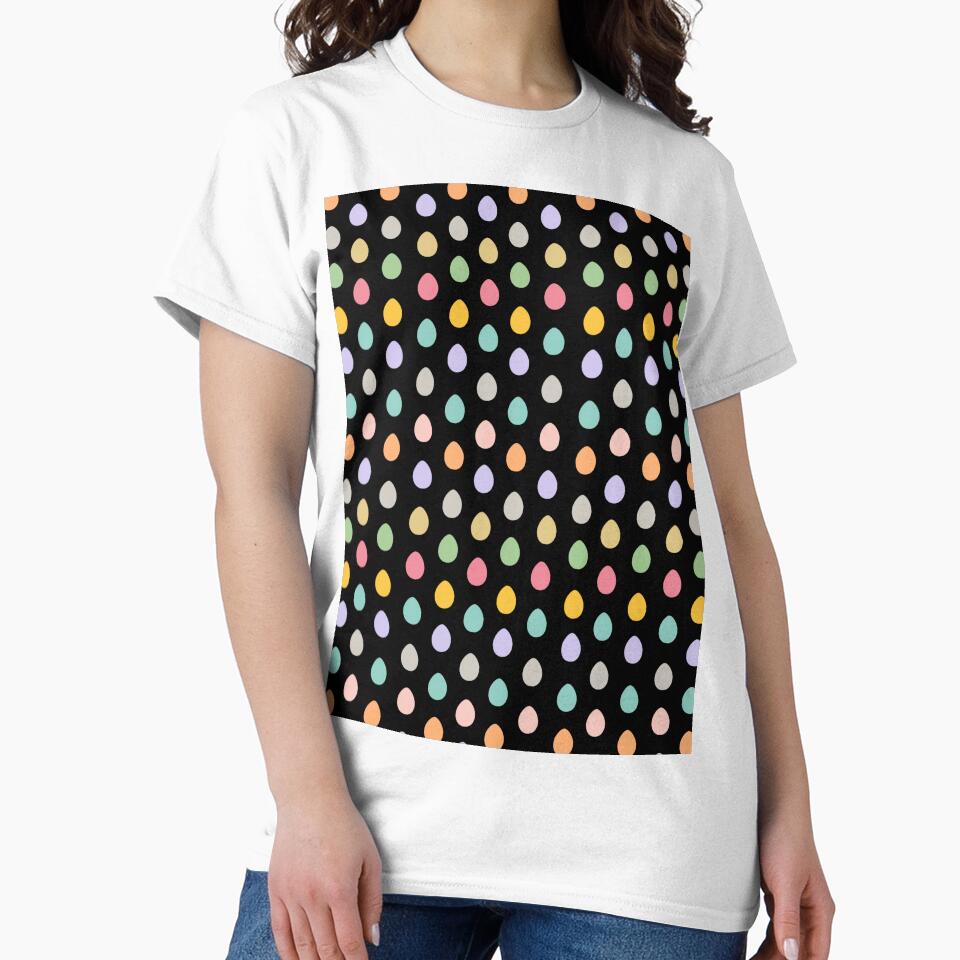 Easter eggs polka pattern by cutecrazytshirt