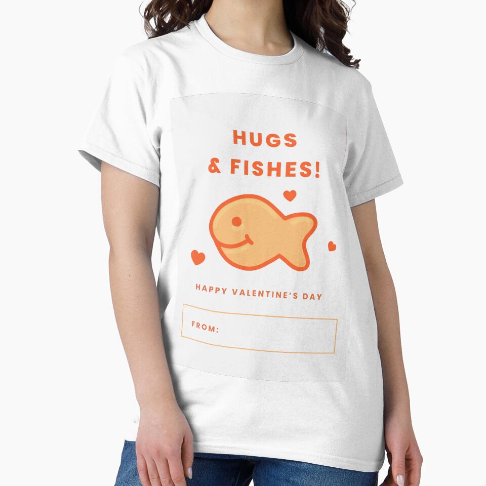 Gold Fish - Hugs & Fishes Valentine's Days by janniebeahan