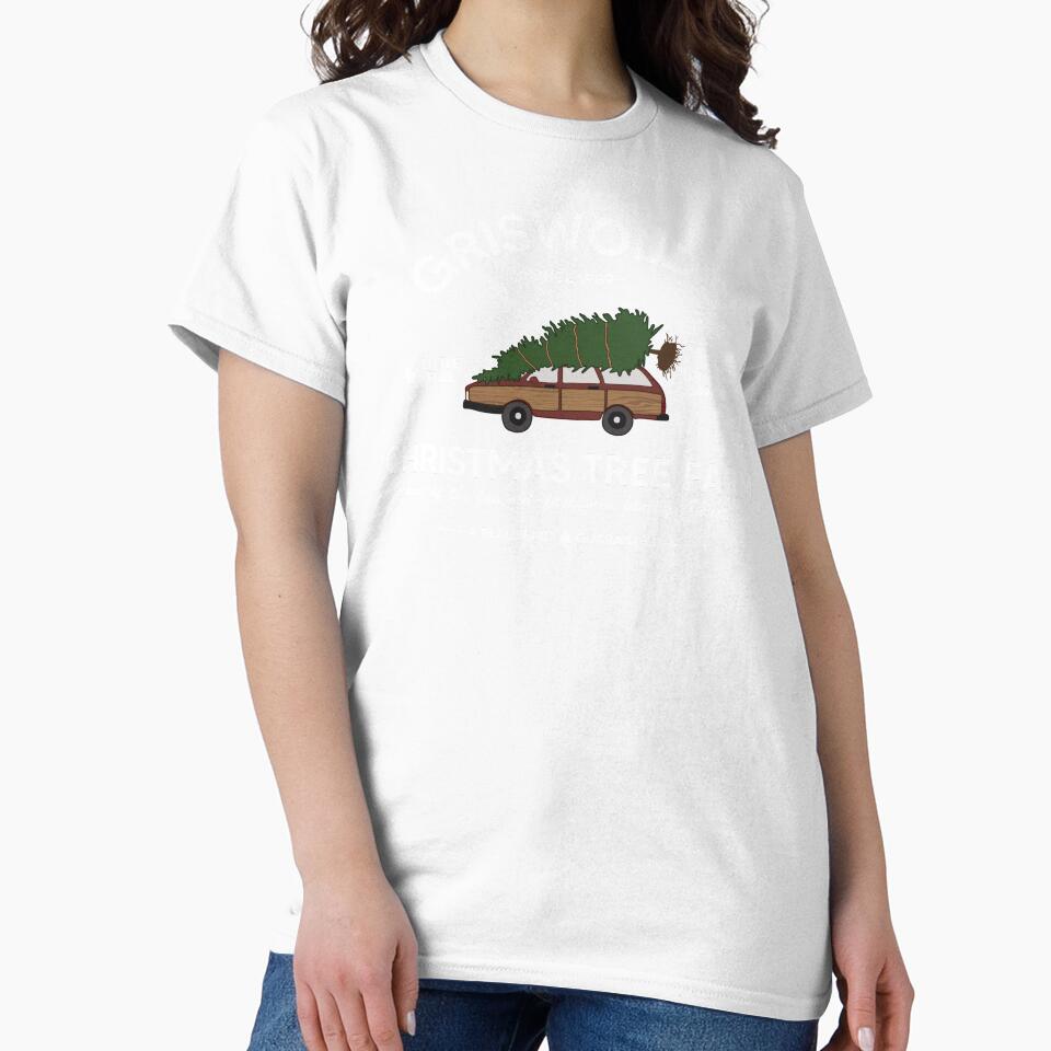 Red Vintage Farm Fresh Trees Christmas Vacation by happyholidayfan