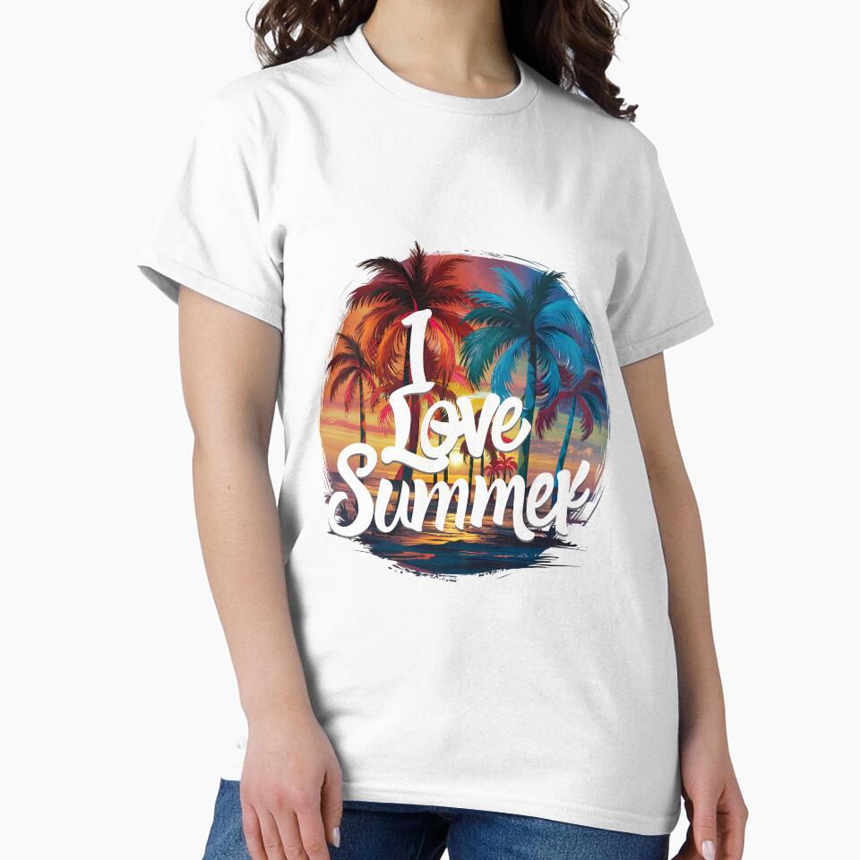 i love summer vintage vibrant happy design by brokenpones