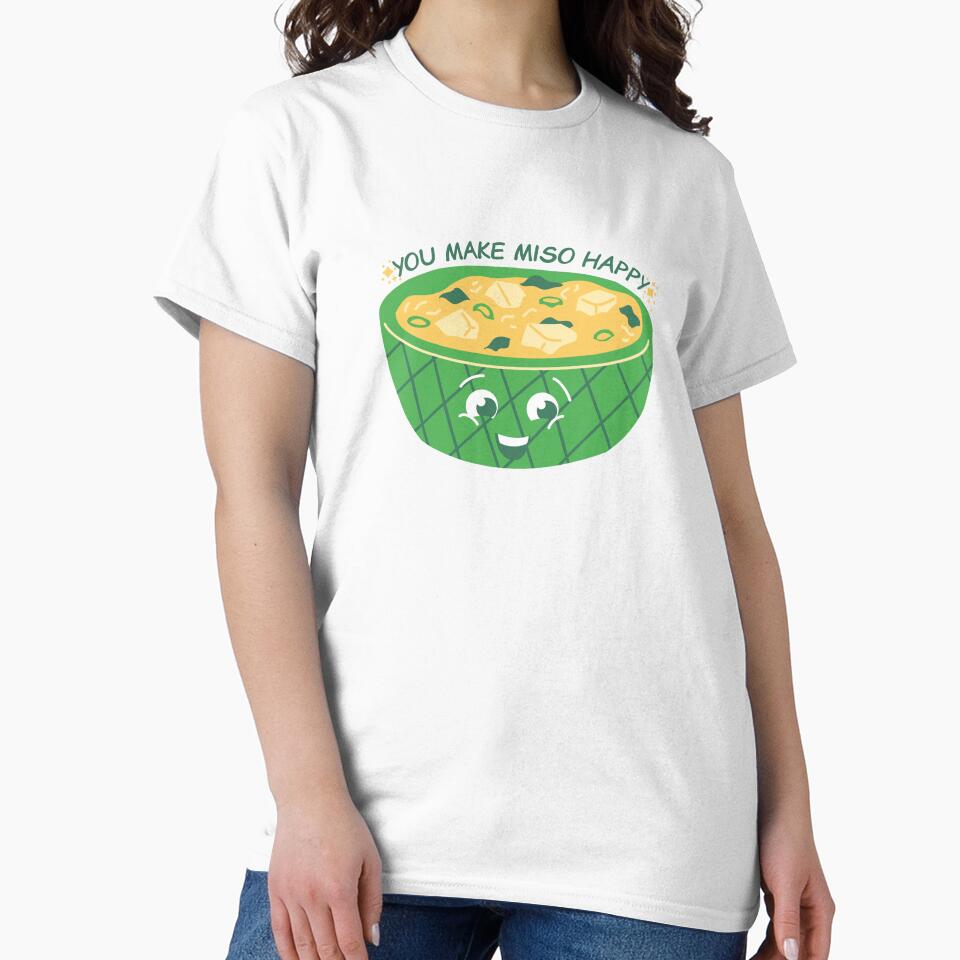 Funny Food Pun - You Make Miso Happy by greenoriginals