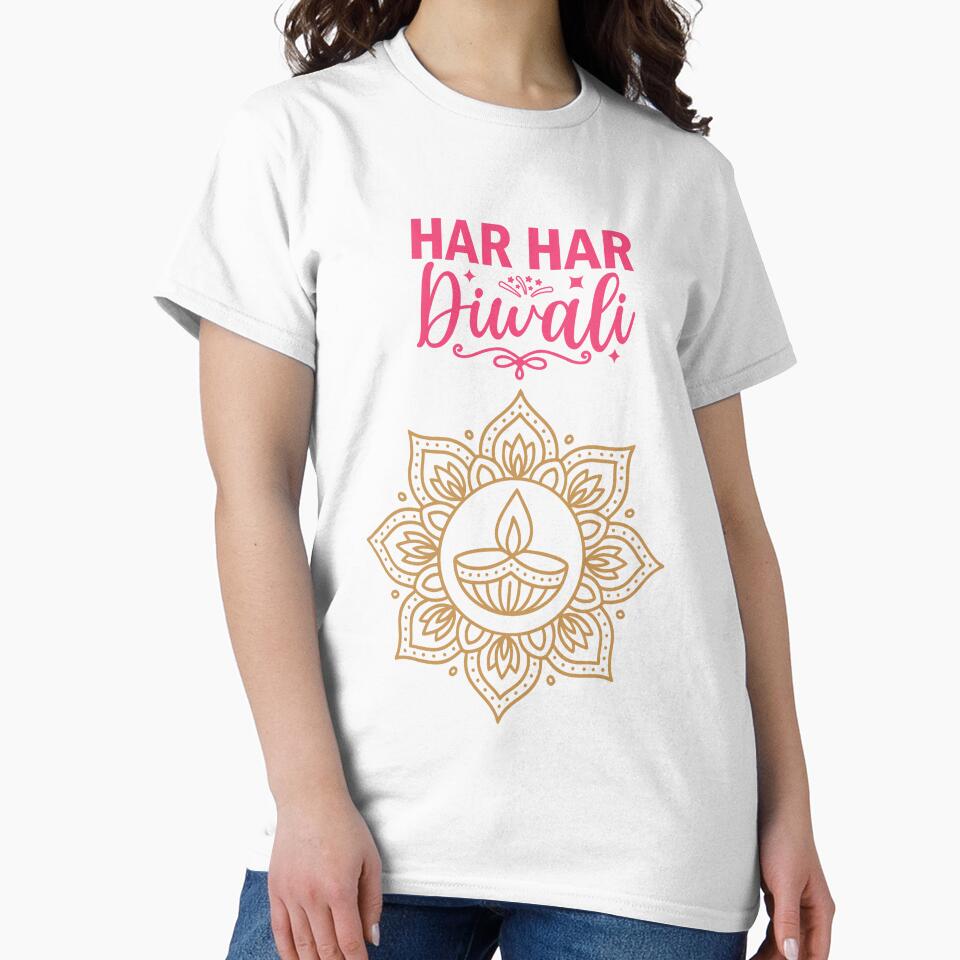 yoga Happy Diwali ver 7 | Festival of Lights | Indian Deepavali Celebration with Diyas, Rangoli & Lord Ganesha | Hindu Festival Art & Gifts by mndesignworx