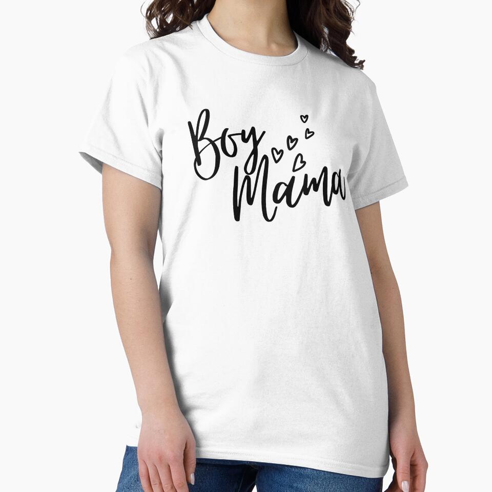 Boy Mama Boy Mom Hearts by LittleLorenShop