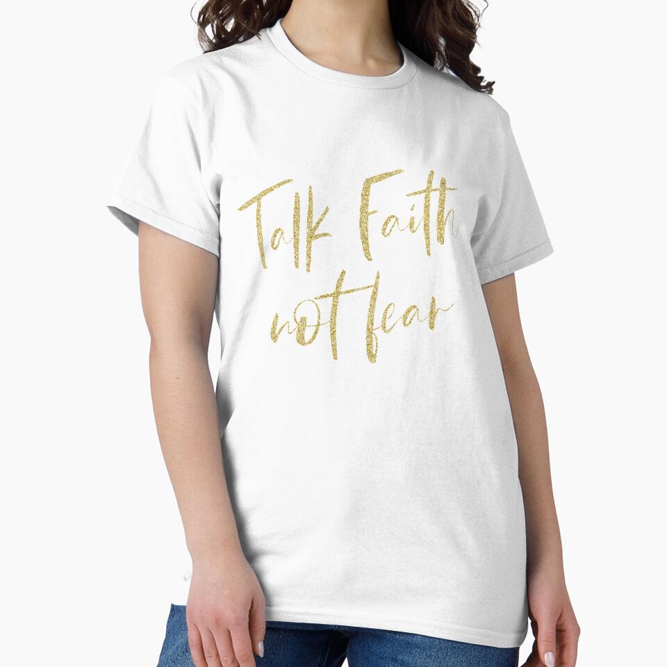 Talk Faith, not fear Quote--Christian by motivateme