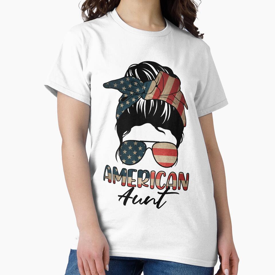 American Aunt Life Messy Bun Sunglasses by RetroStyle247