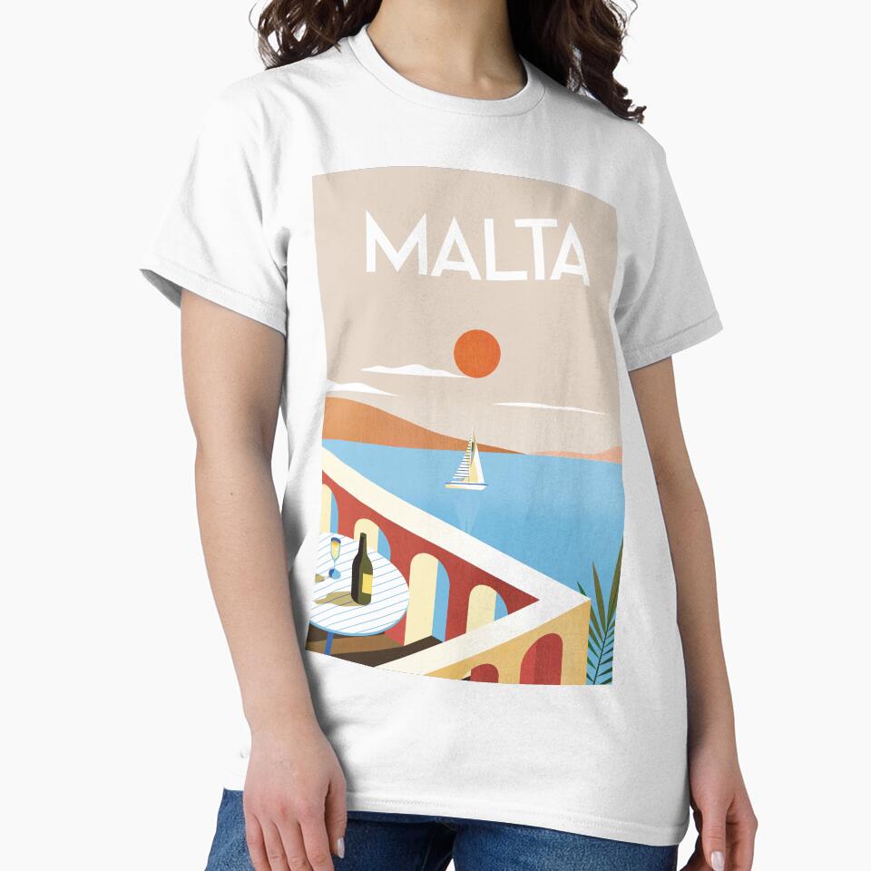 Malta travel poster by Arctic frame studio