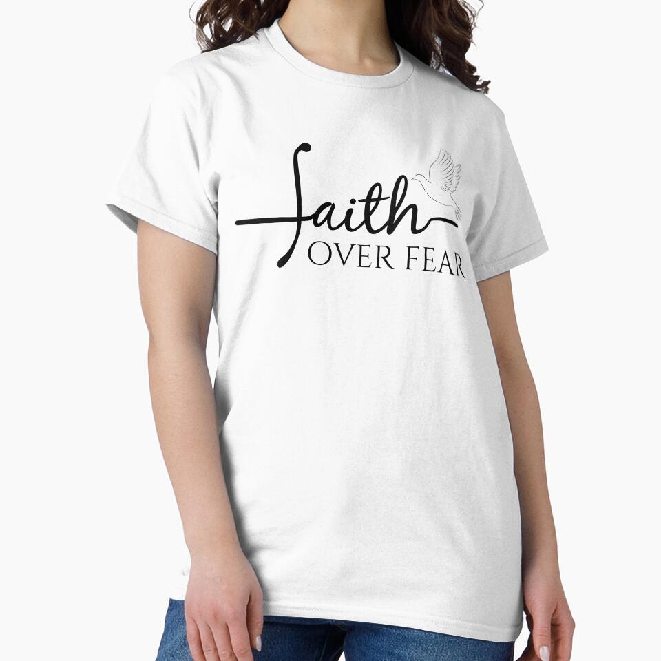 Faith Over Fear Faith Based Quote Gift For Christians by CCKimShop